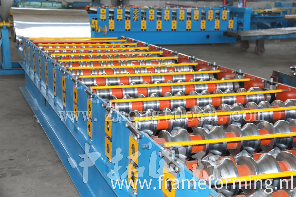 Aluminum Glazed Metal Roofing Tile Forming Machine